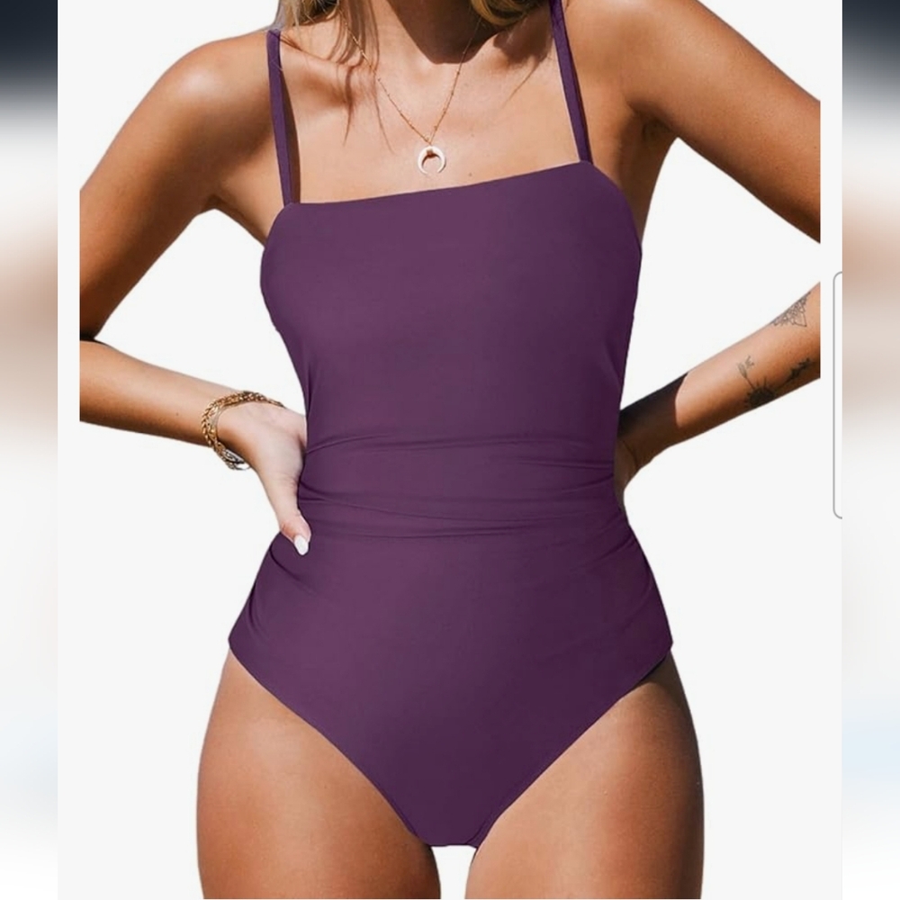 Cupshe Purple One-Piece Swimsuit